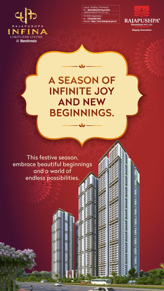 Rajapushpa Infina at Manchirevula - 3 & 4 BHK Apartments